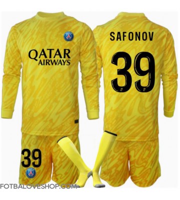 Paris Saint-Germain Matvei Safonov #39 Brankářské Dětské Alternativní Dres 2024-25 Dlouhý Rukáv (+ trenýrky)